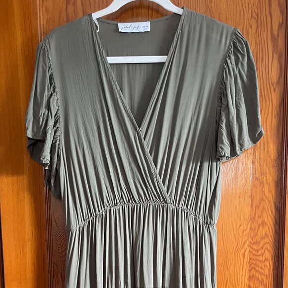 Petal & Pup Dresses & Skirts - Petal and Pup Barker Dress in Olive, XL